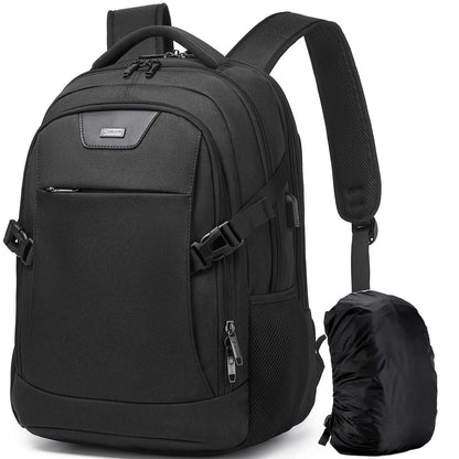 DUSLANG Travel Laptop Backpack with USB Port - Black