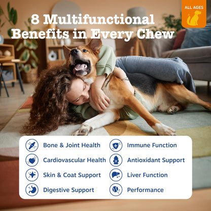 PawZest Omega Multivitamin Chews - Senior & Puppy