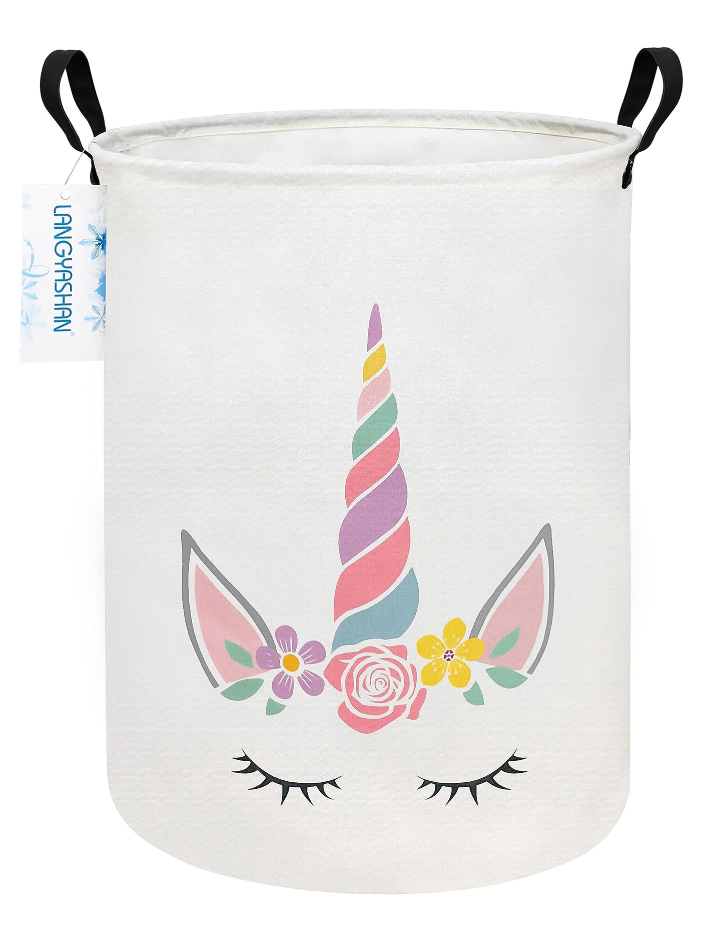 Collapsible Canvas Hamper by LANGYASHAN