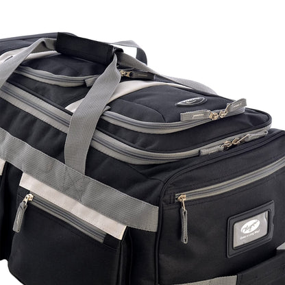 Olympia 22 Max Wheeled Duffel: 8-Pocket Water-Resist