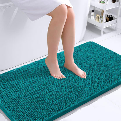 OLANLY Luxe Chenille Bath Mat - Quick Dry & Soft