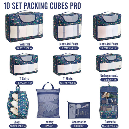 Veken Travel Cubes - 8 Piece Set