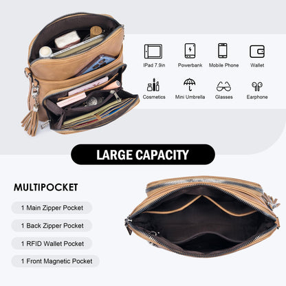 Tassel Charm Crossbody Bag for Women