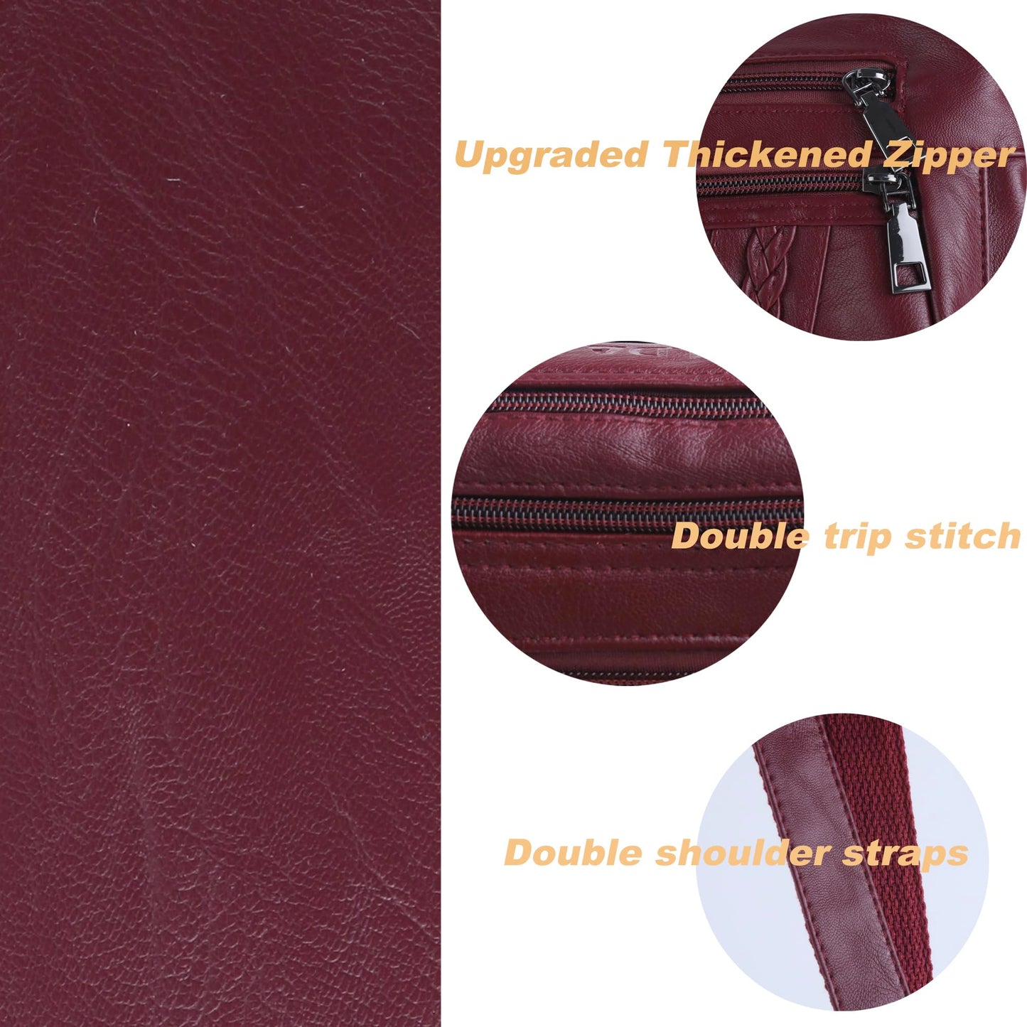 ELDA Chic Crossbody: Soft PU Leather Multi-Pocket Bag