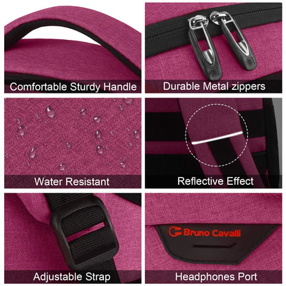 SecureSlim Laptop Backpack with USB & Water Resistance