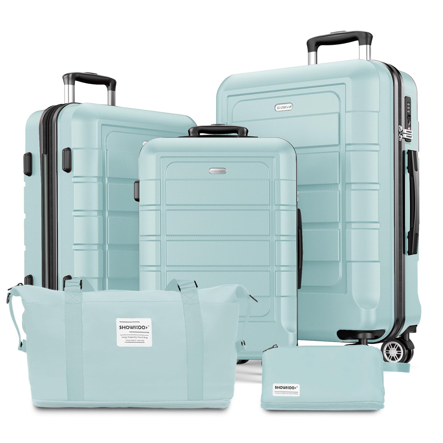 Expandable ShowKoo Suitcase - Durable & TSA Lock