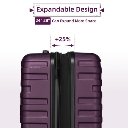 LAVENDER 6pc Hardside Spinner Luggage