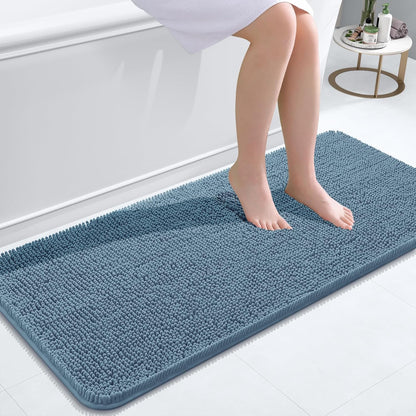 OLANLY Luxe Chenille Bath Mat - Quick Dry & Soft