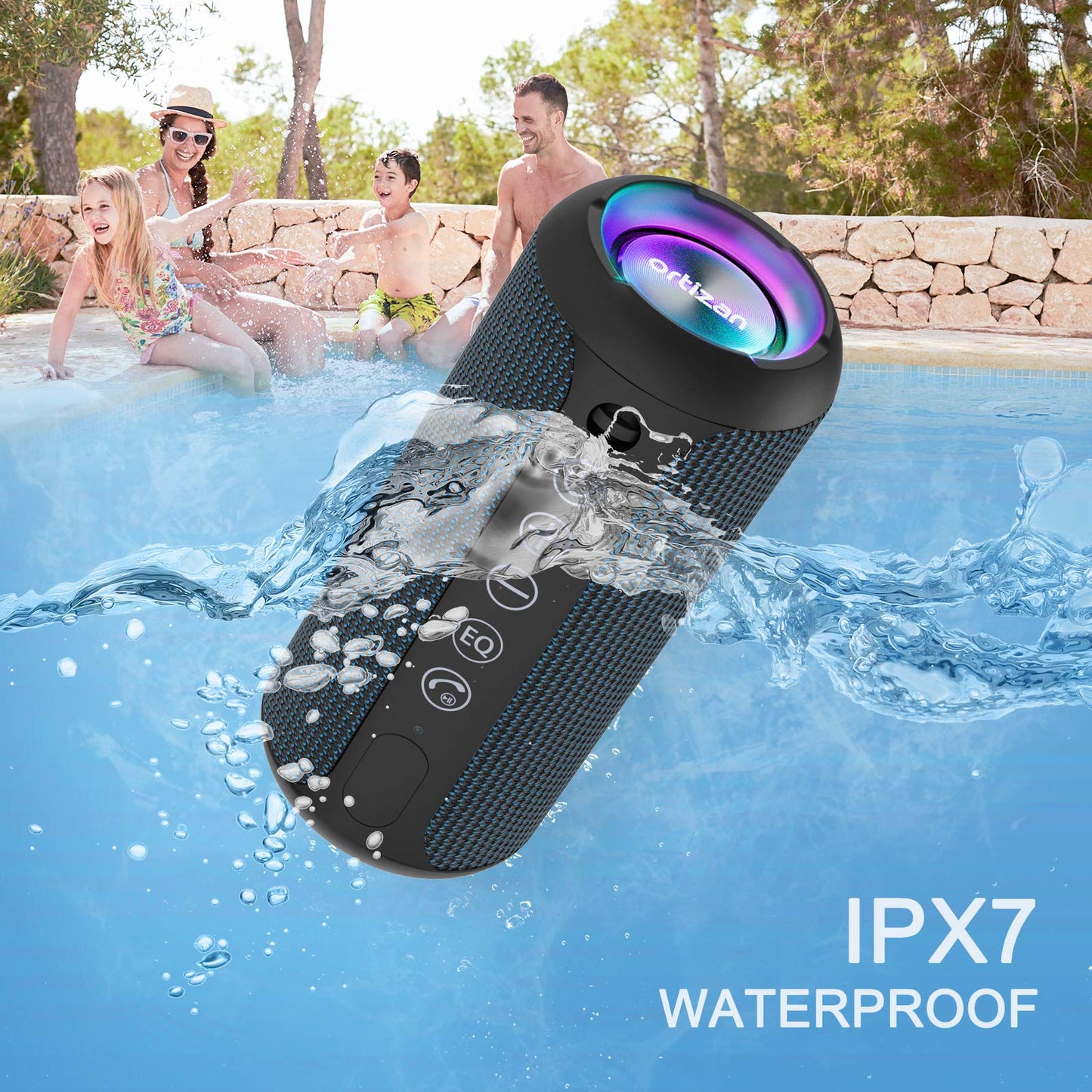 Ortizan AquaBass: IPX7 Bluetooth Speaker & Gift Pick