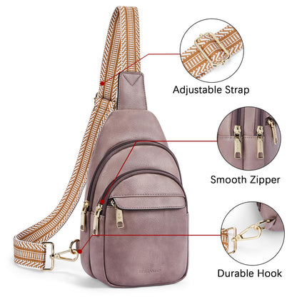 BOSTANTEN Chic Leather Crossbody Sling Bag