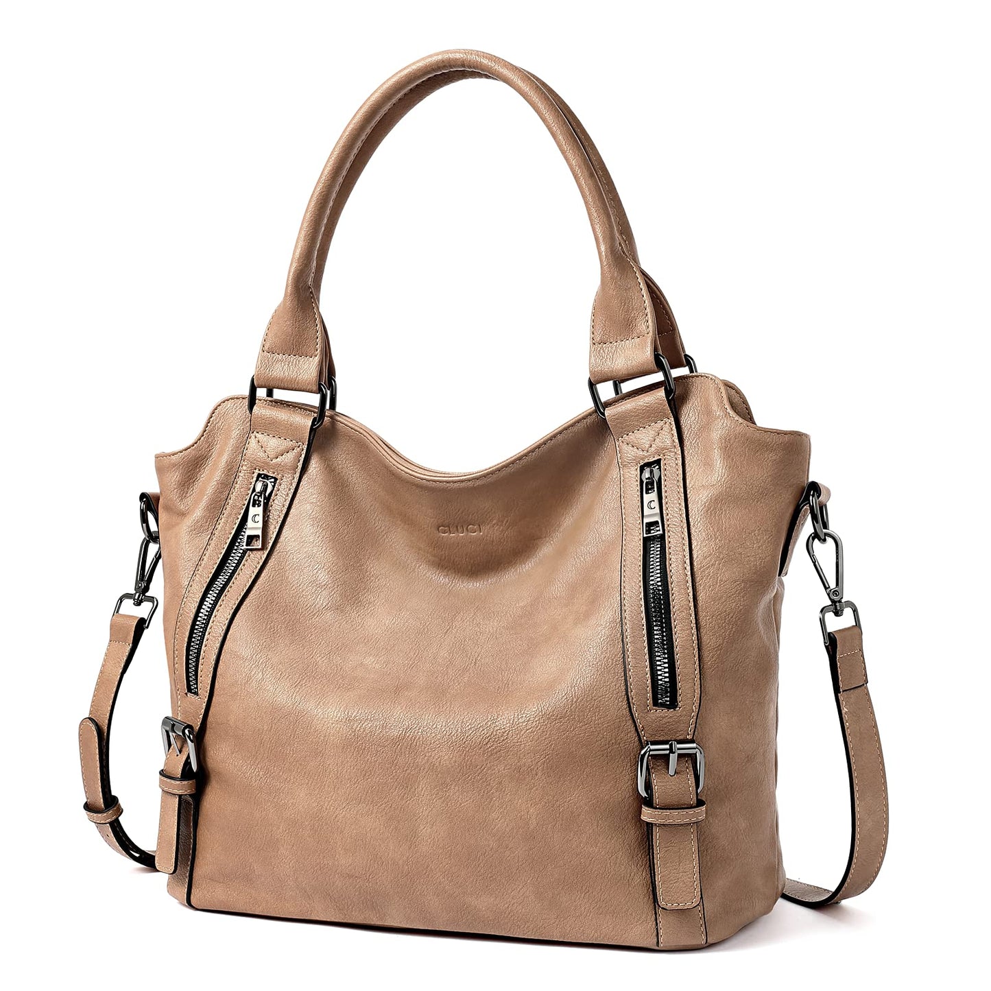 CLUCI Eco Luxe Vegan Leather Tote Bag