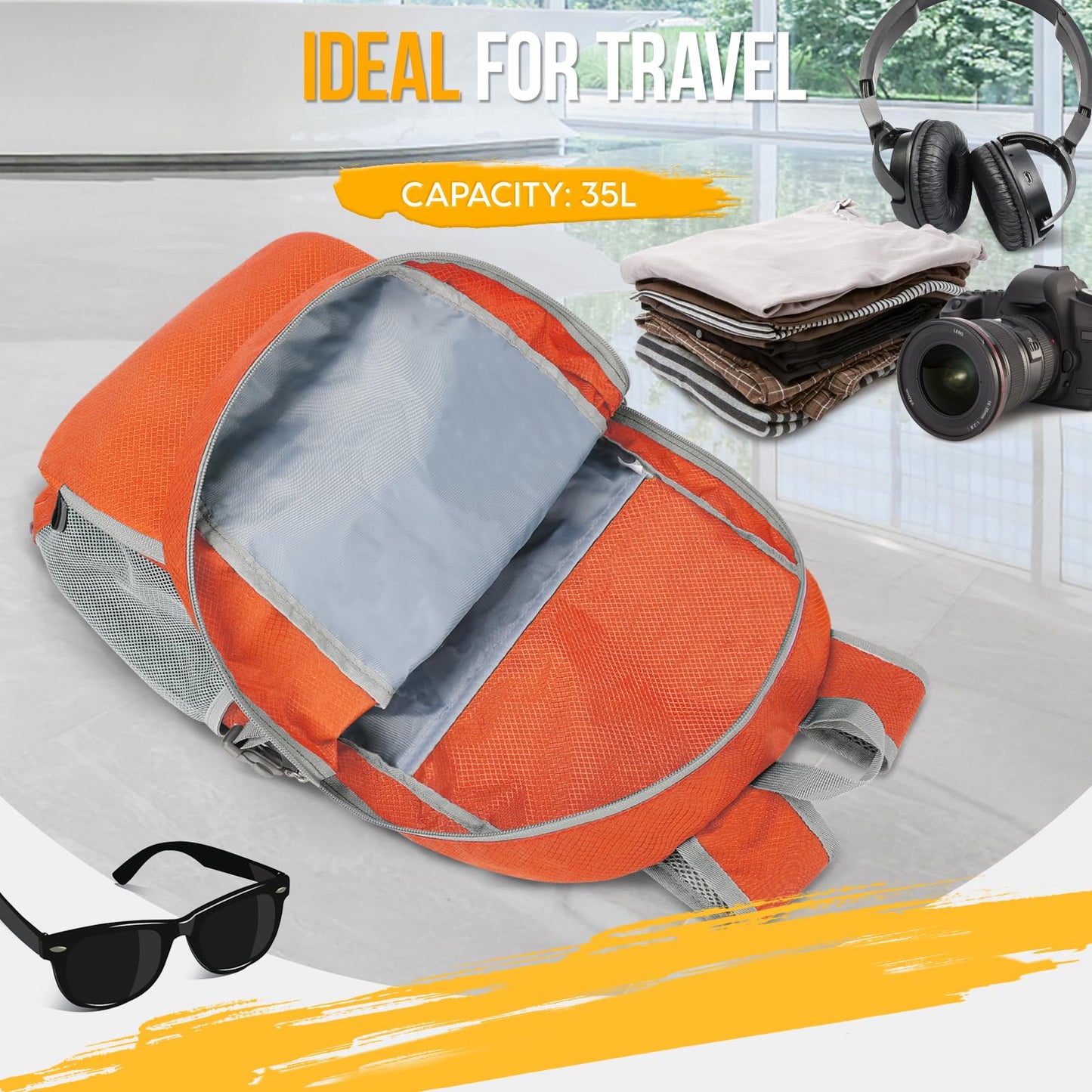 ZOMAKE 35L Compact Waterproof Hiking Backpack