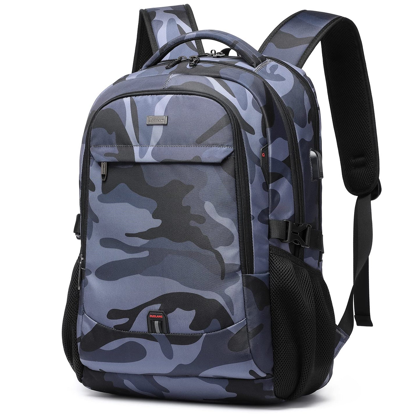 DUSLANG Travel Laptop Backpack with USB Port - Black