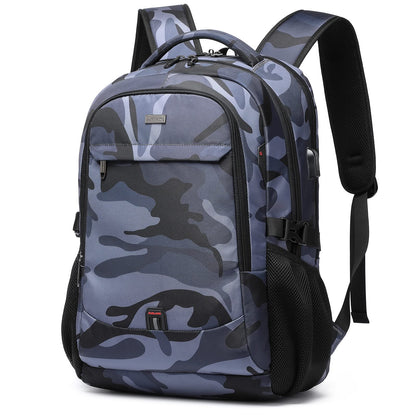 DUSLANG Travel Laptop Backpack with USB Port - Black