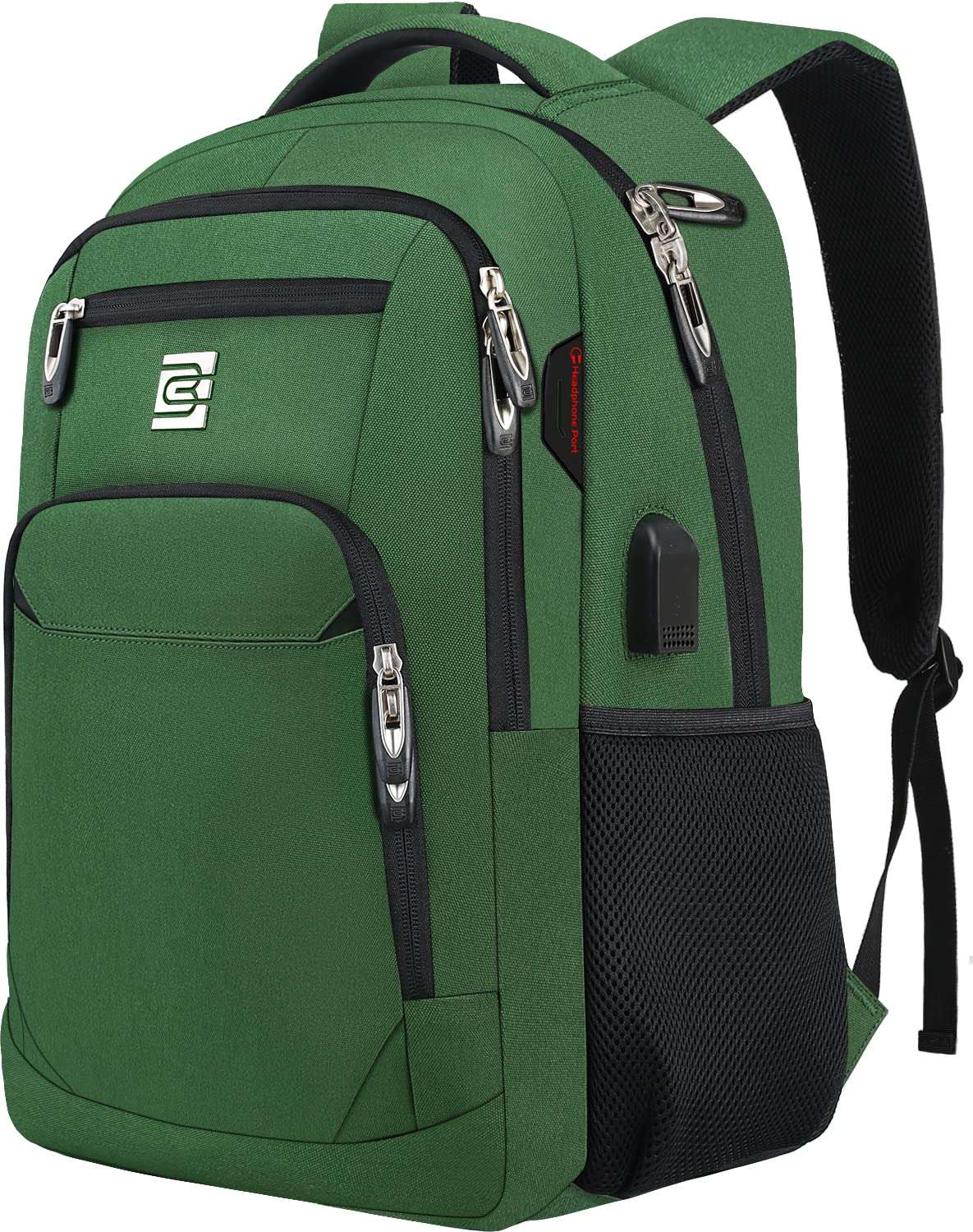 SecureSlim Laptop Backpack with USB & Water Resistance