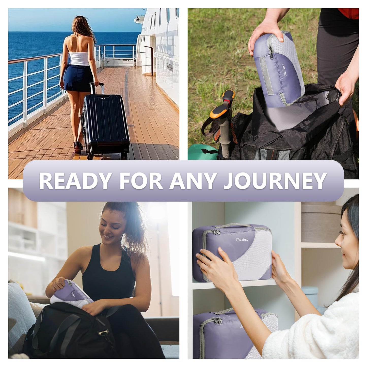 OlarHike Travel Cube Set - Cream Organizer & Gifts