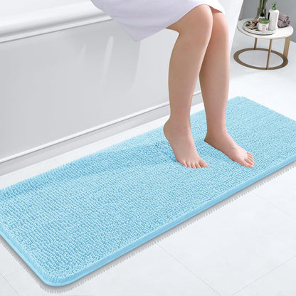OLANLY Luxe Chenille Bath Mat - Quick Dry & Soft