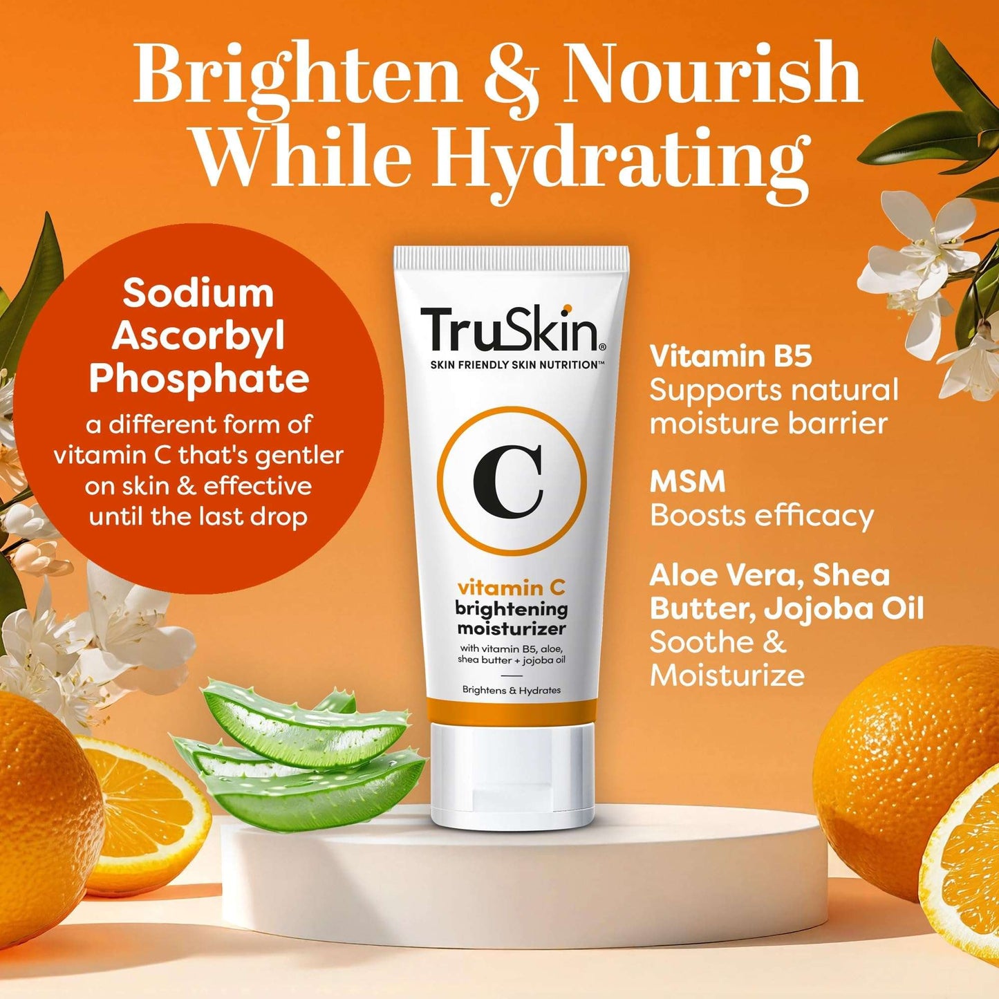 TruGlow Vitamin C Face Cream - Brightening Moisturizer