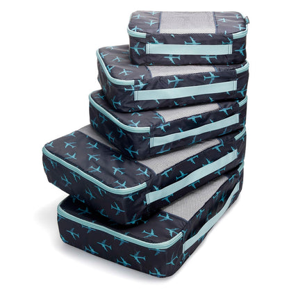 TravelWise Weekender Packing Cube Set - Silver 5-Piece