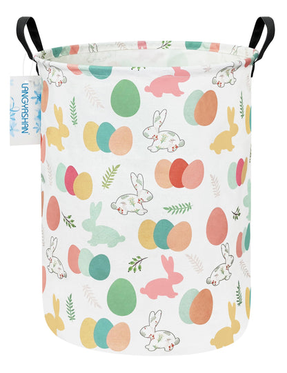 Collapsible Canvas Hamper by LANGYASHAN