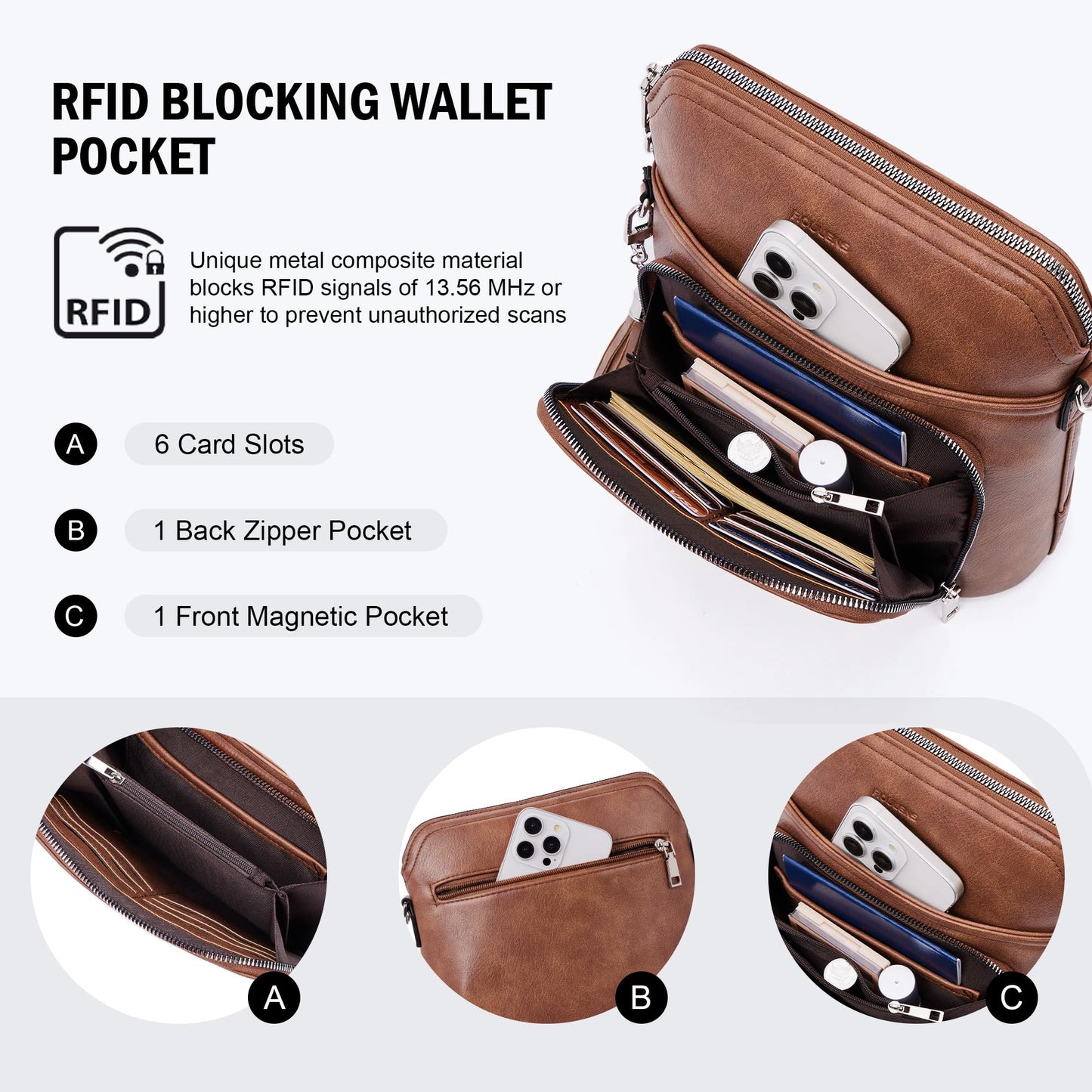 Tassel Charm Crossbody Bag for Women