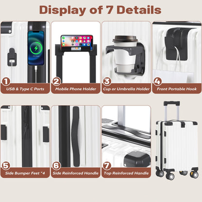 JetGlide 3pc Spinner: Expandable Hardshell Luggage