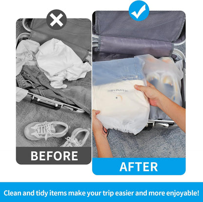 Travel Clear Shoe Bags - 5 Pack Waterproof Storage