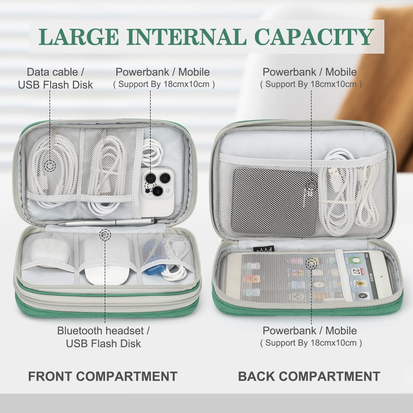 FYY All-in-One Travel Cable Organizer Pouch