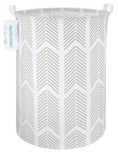 Collapsible Canvas Hamper by LANGYASHAN