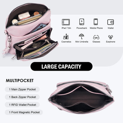 Tassel Charm Crossbody Bag for Women