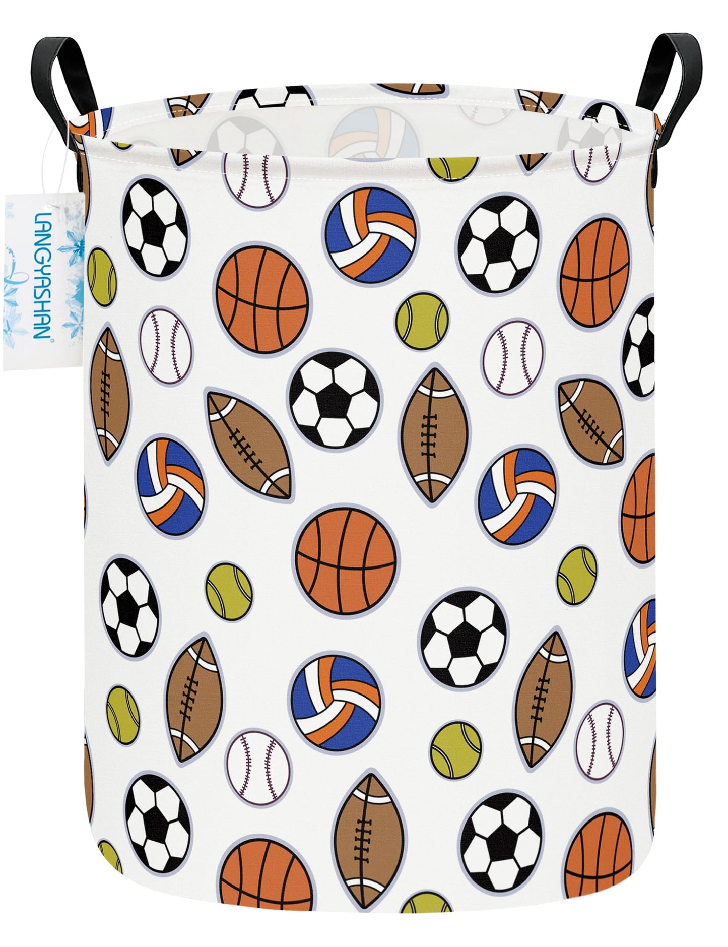 Collapsible Canvas Hamper by LANGYASHAN