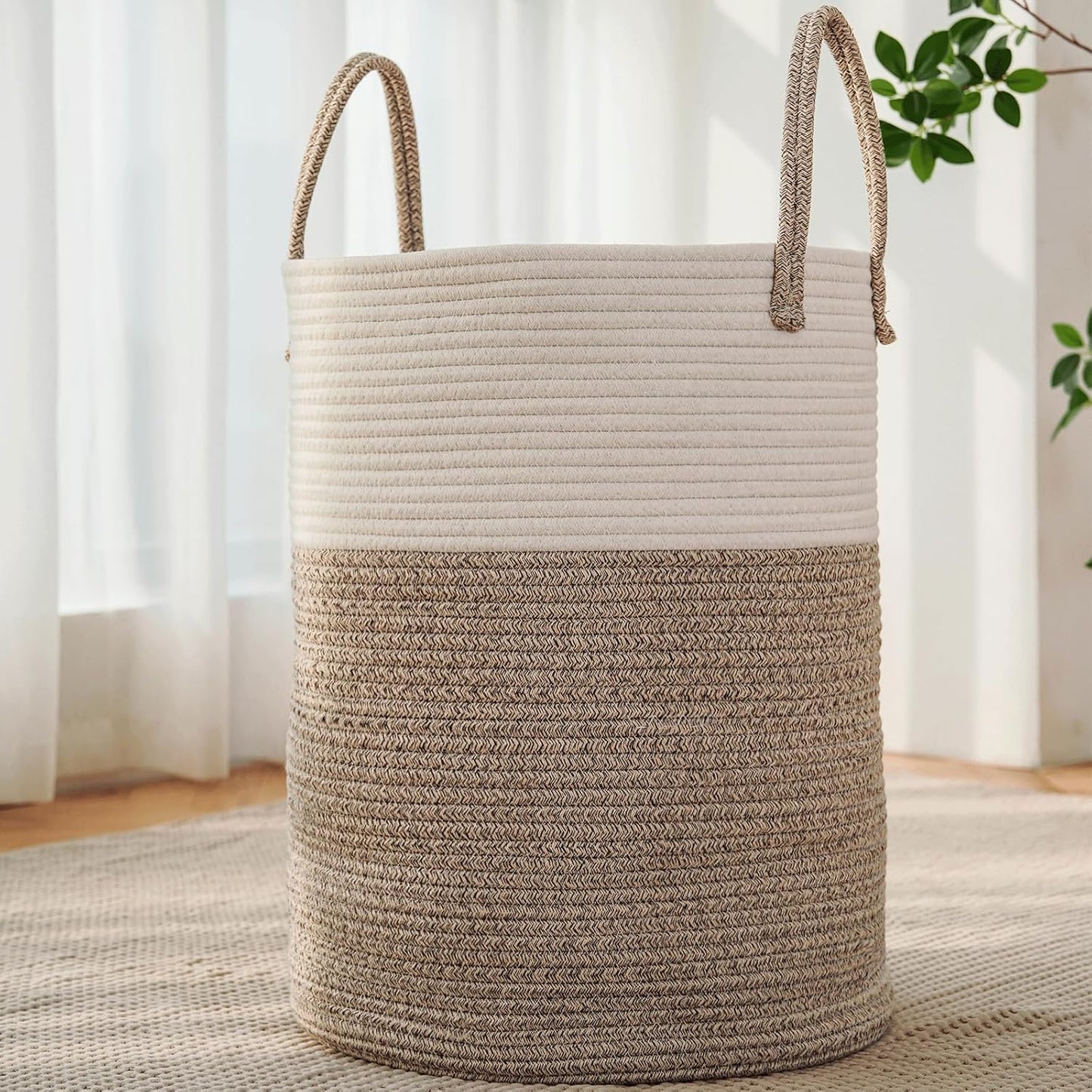 Purple Woven 80L Laundry Basket & Storage Bin - Handbags Specialist Headquarter