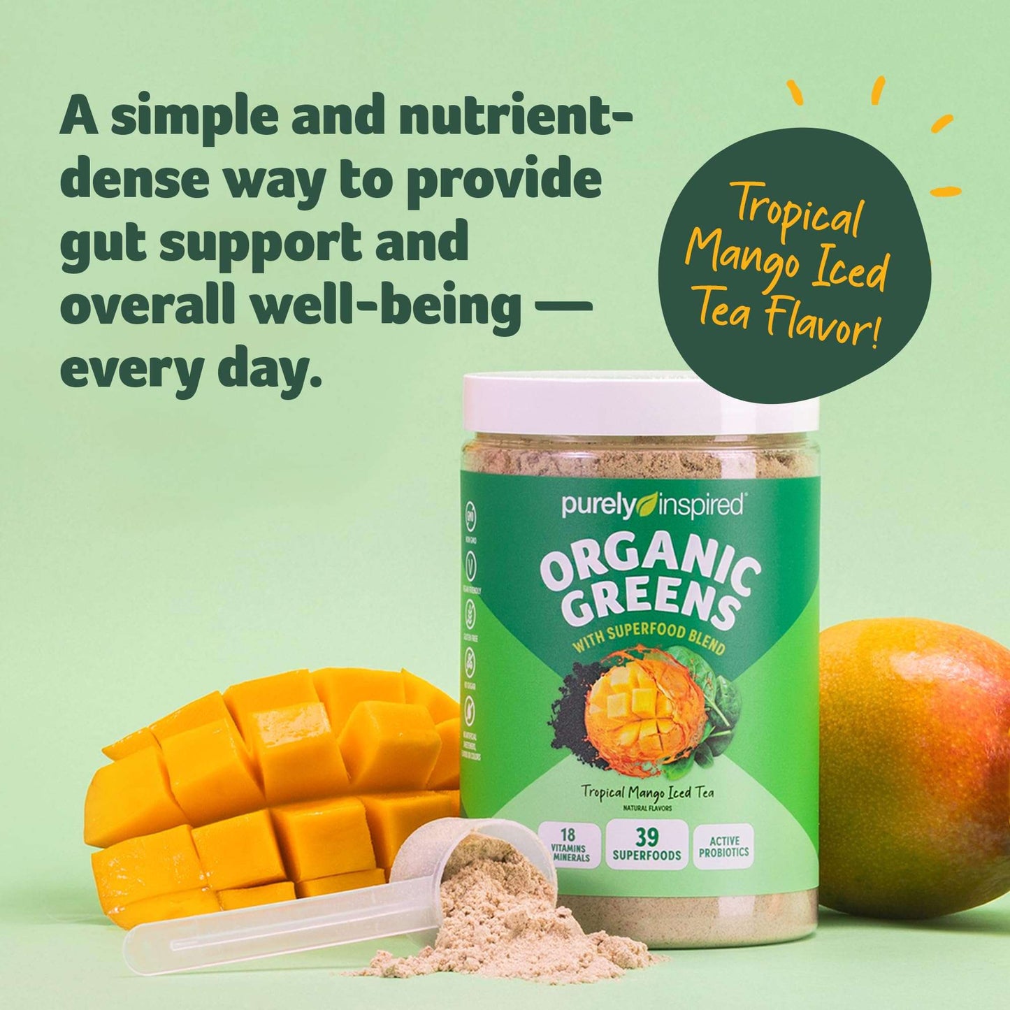 GreenBoost Superfood Smoothie Mix - Unflavored Bliss