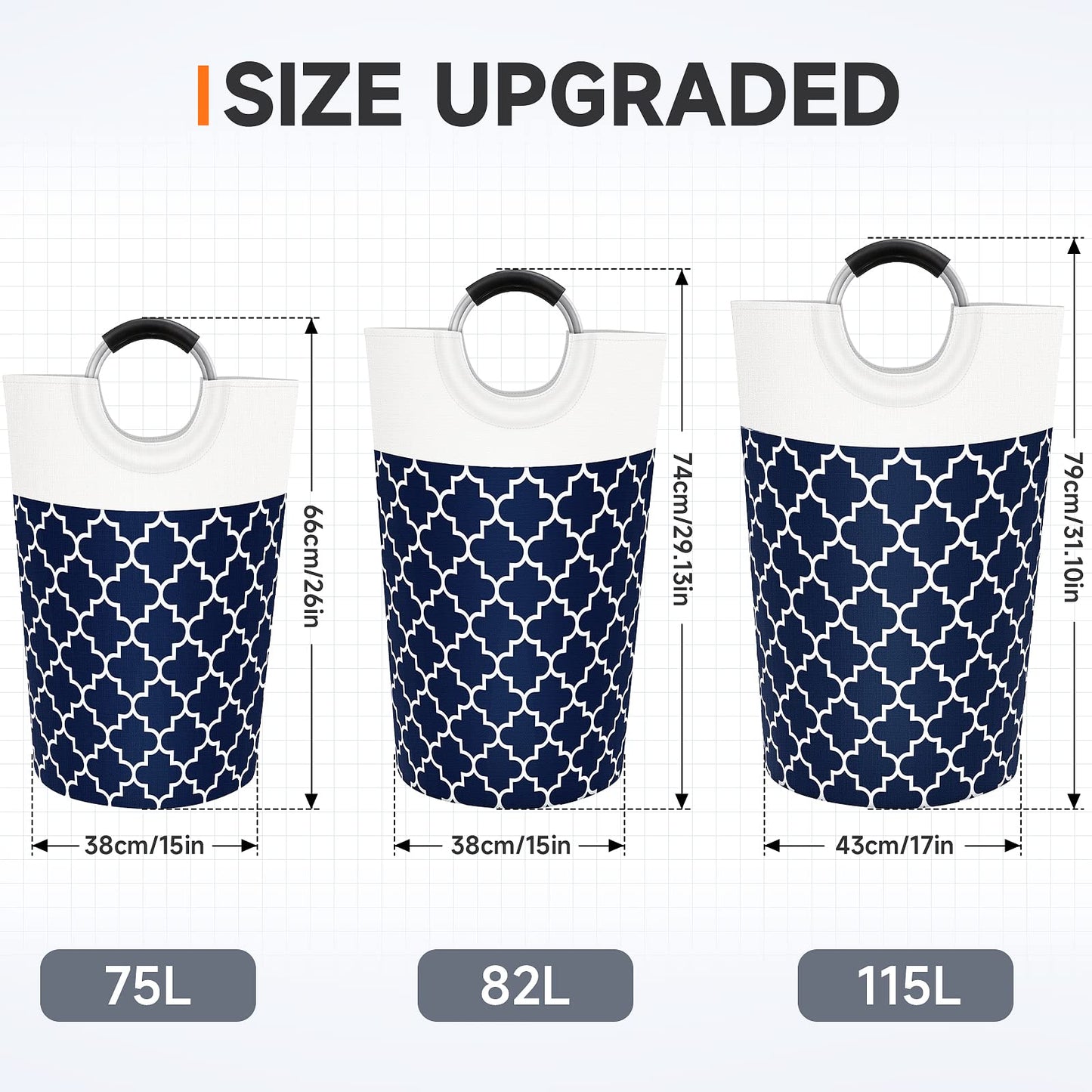 Collapsible Hamper Bag - Grey