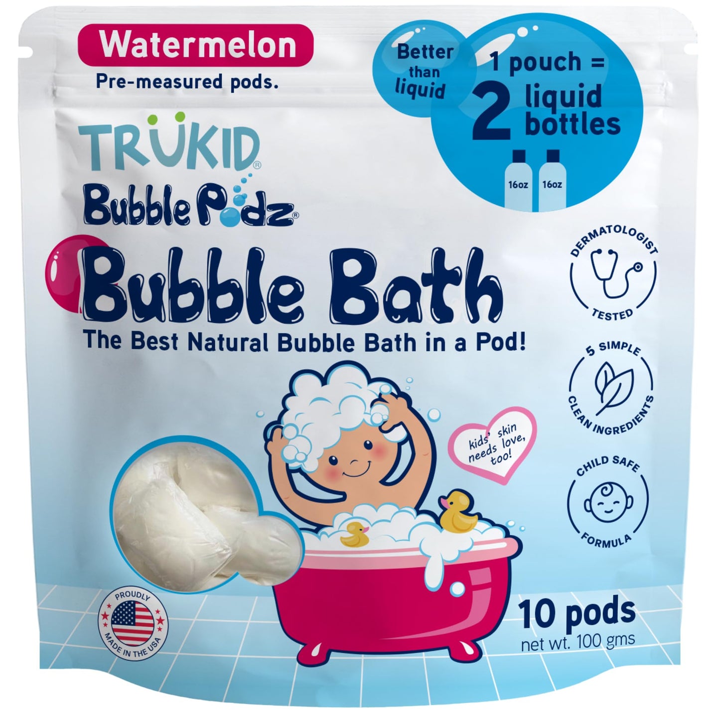 TruKid Bubble Podz: Gentle Lavender Bath Bombs
