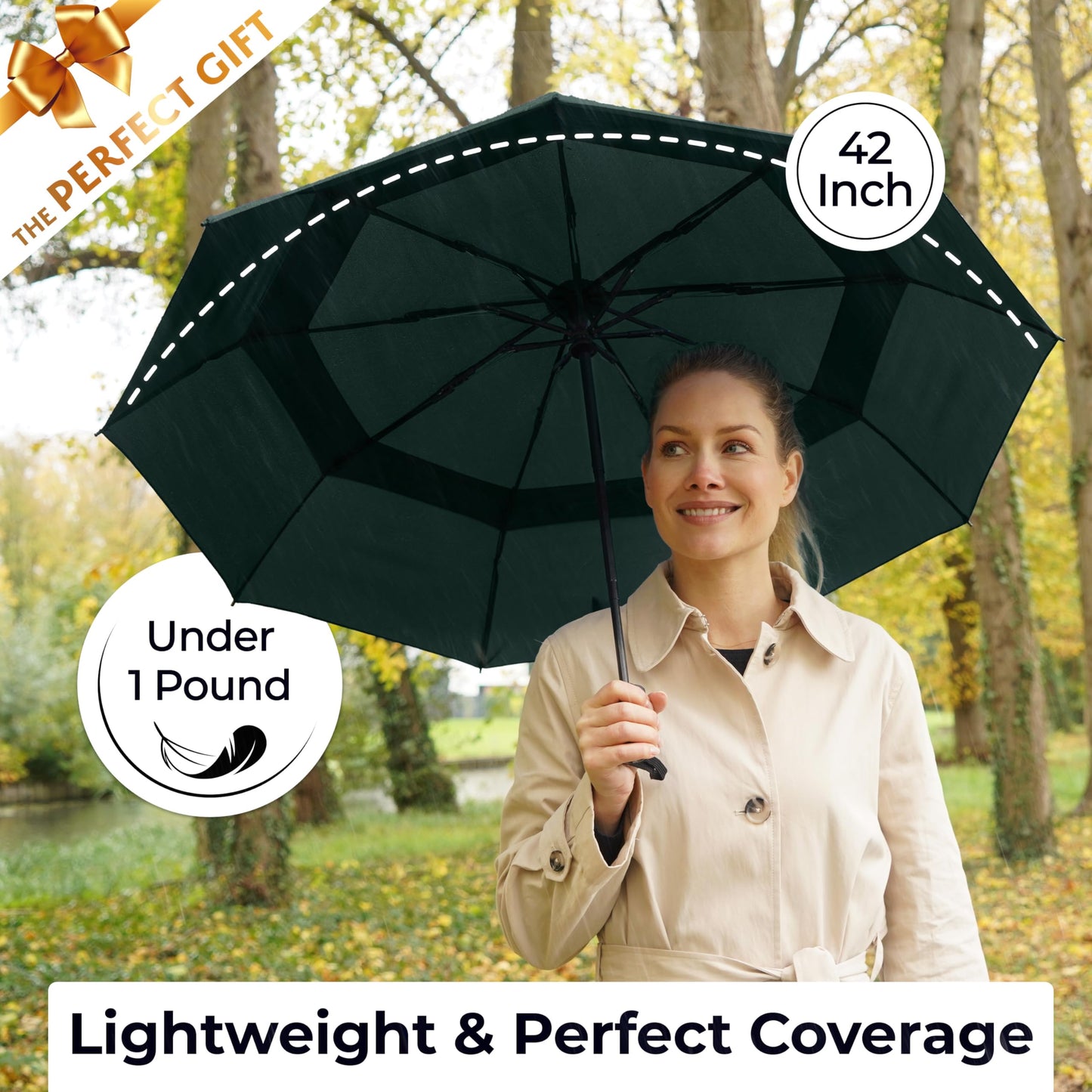 TUMELLA Elite Windproof Travel Umbrella