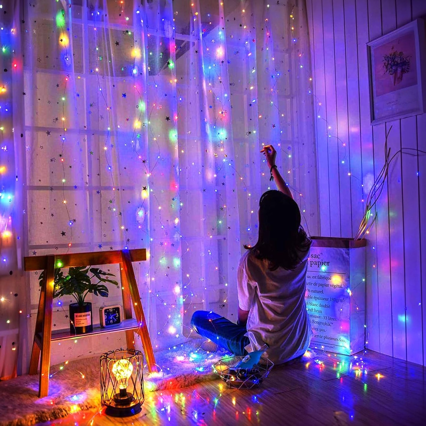 Minetom 300 LED Dimmable Fairy Curtain Lights