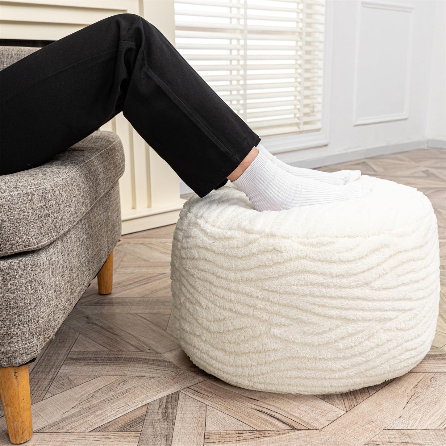 VersaPouf: Unstuffed Ottoman & Foot Rest Cover