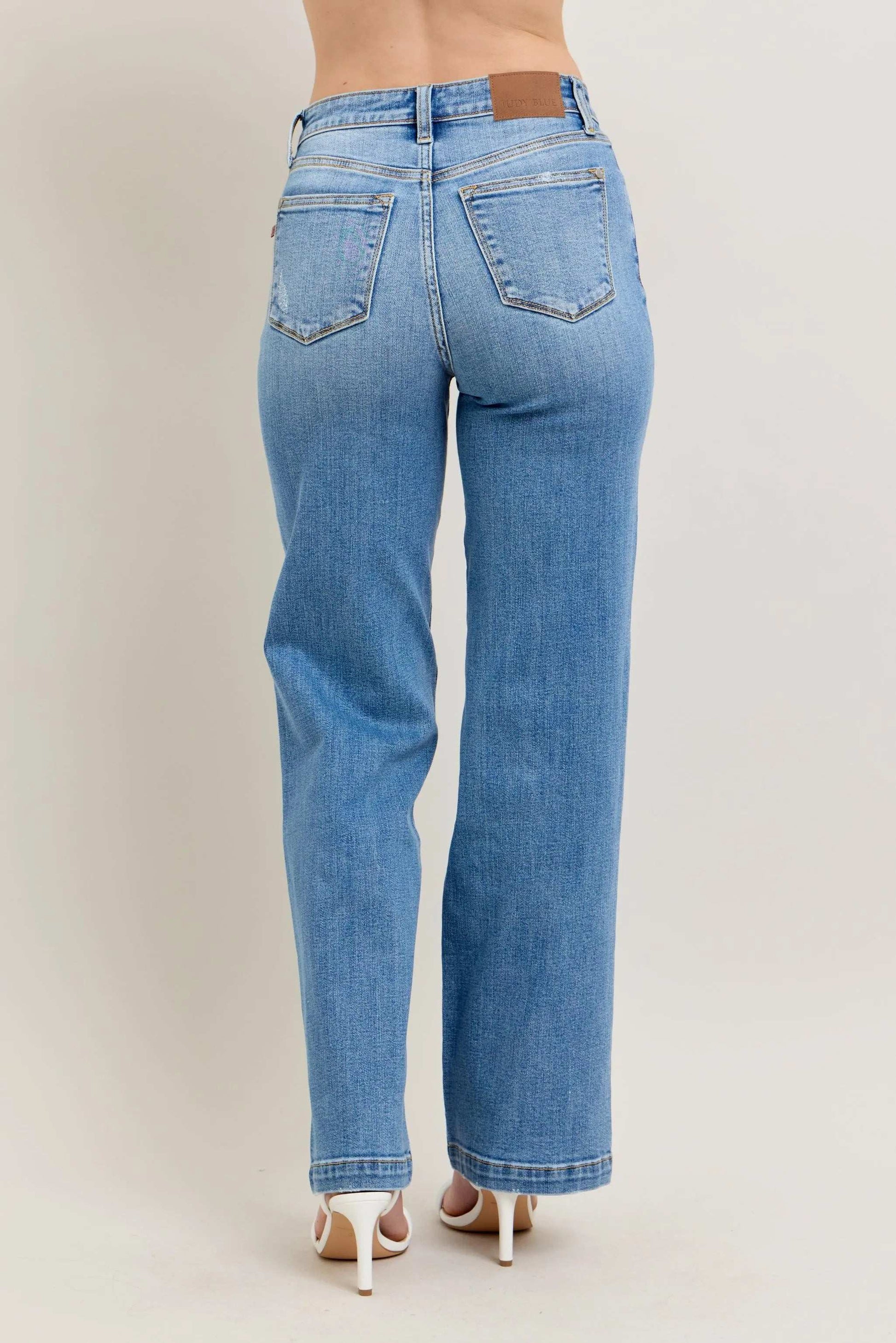 Judy Blue Full Size High Waist Straight Jeans Plus Size - Premium Women / Jeans & Denim from Trendsi - Just $72.99! Shop now at Handbags Specialist Headquarter