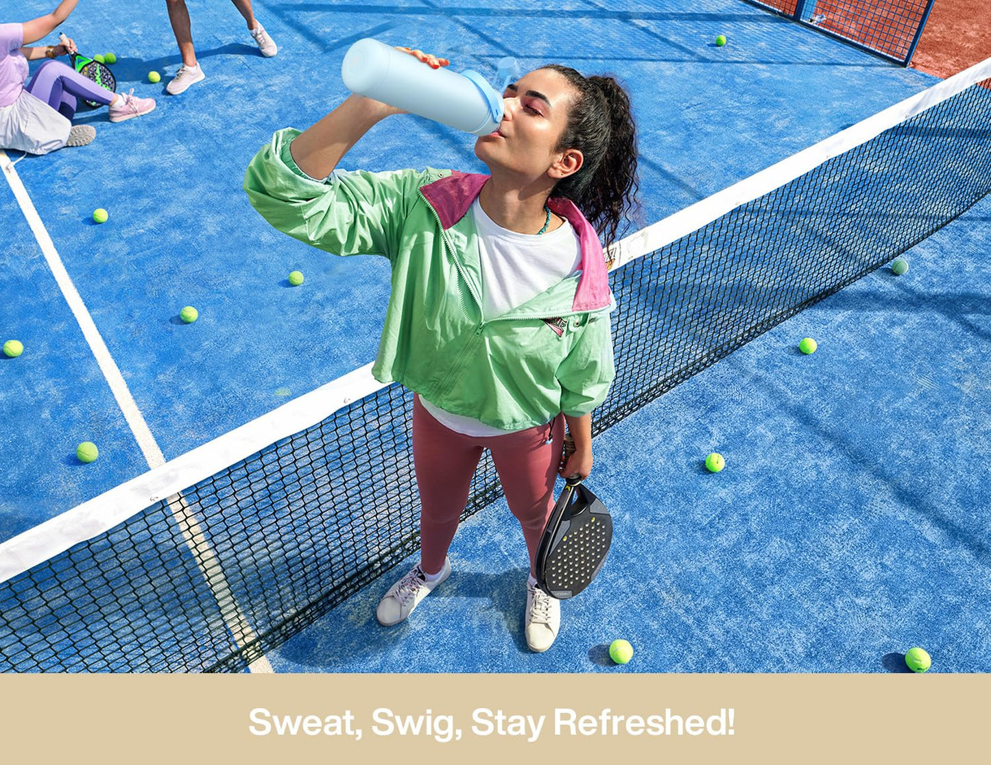 ChillKnight 26oz: Dual-Lid Leak-Proof Bottle