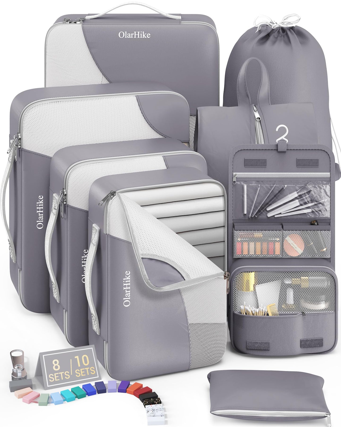 OlarHike Travel Cube Set - Cream Organizer & Gifts