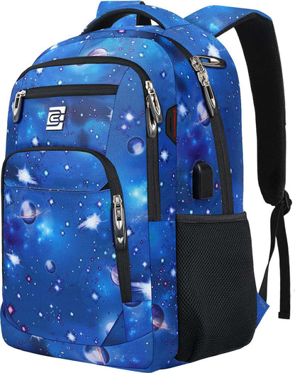 SecureSlim Laptop Backpack with USB & Water Resistance