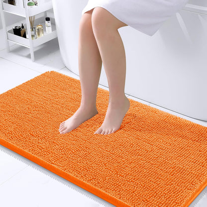 OLANLY Luxe Chenille Bath Mat - Quick Dry & Soft