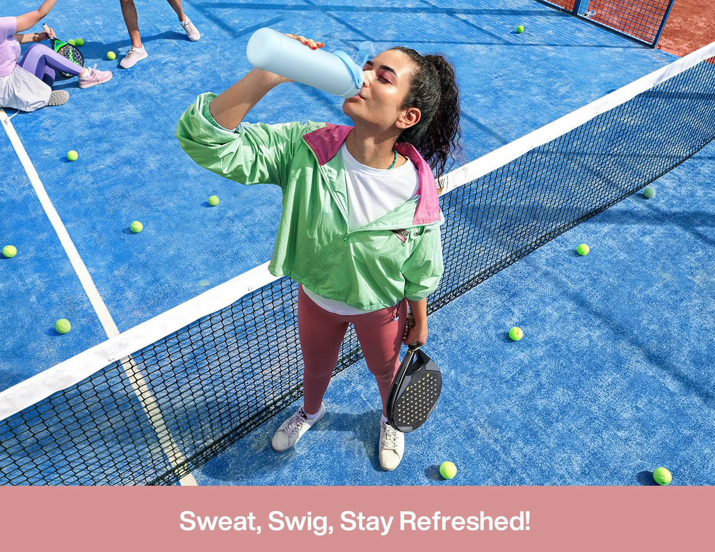 ChillKnight 26oz: Dual-Lid Leak-Proof Bottle