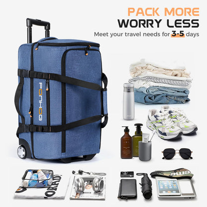 TravelWheels Duffel: Large Waterproof Wheeled Bag