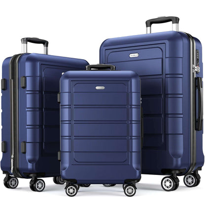 Expandable ShowKoo Suitcase - Durable & TSA Lock