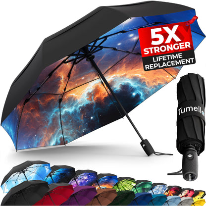TUMELLA Elite Windproof Travel Umbrella