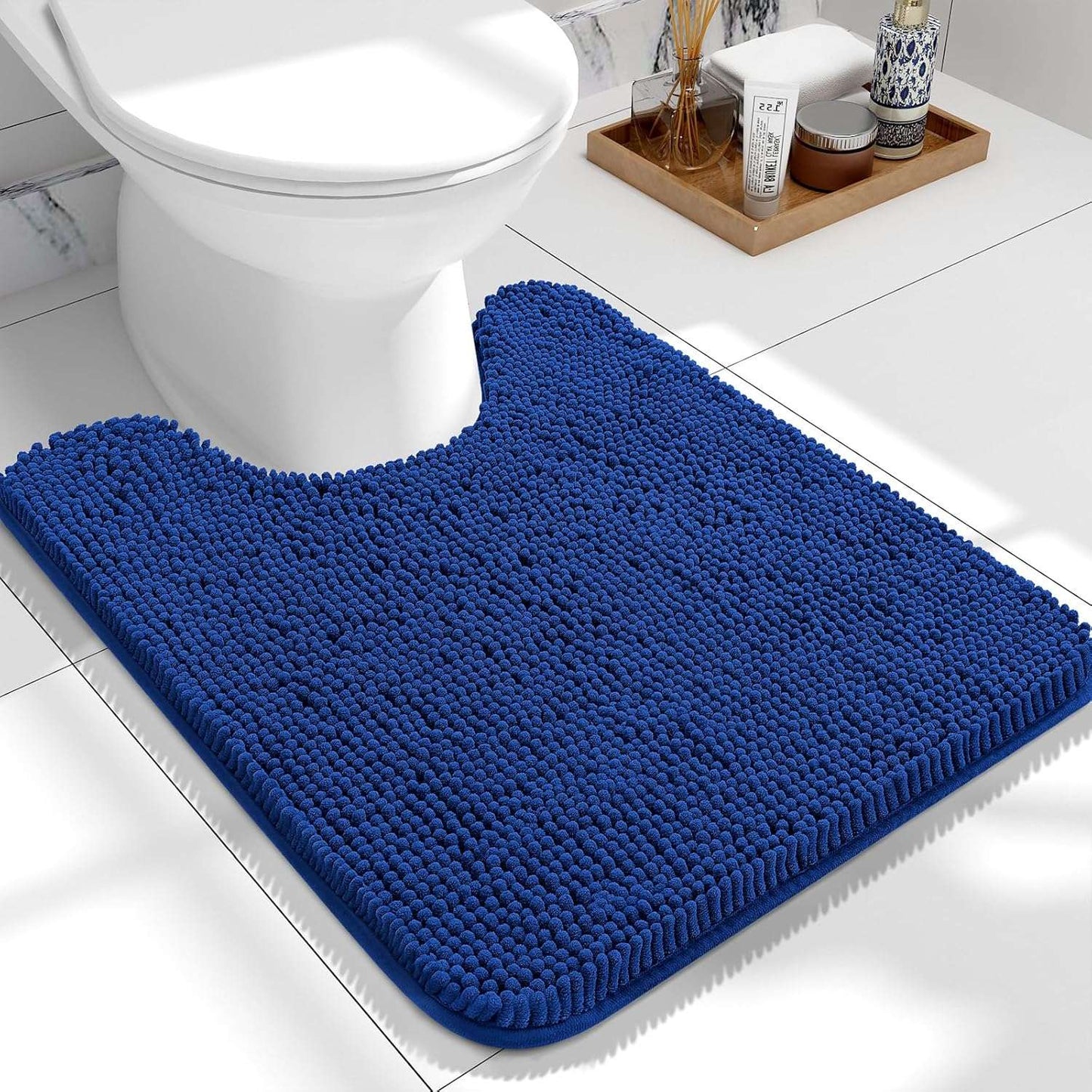 OLANLY Luxe Chenille Bath Mat - Quick Dry & Soft