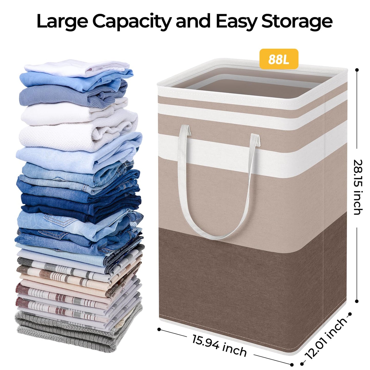 HomeHacks Duo Waterproof Laundry Baskets