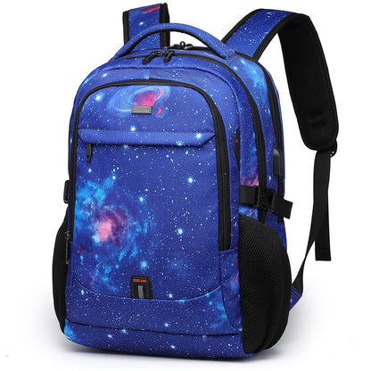 DUSLANG Travel Laptop Backpack with USB Port - Black